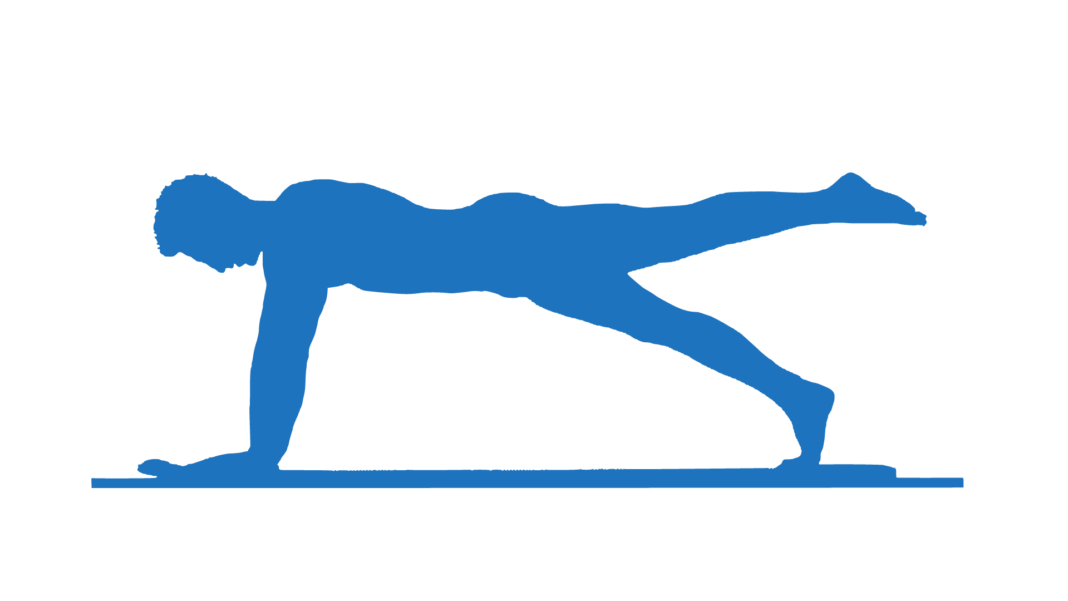 Silueta haciendo ejercicio