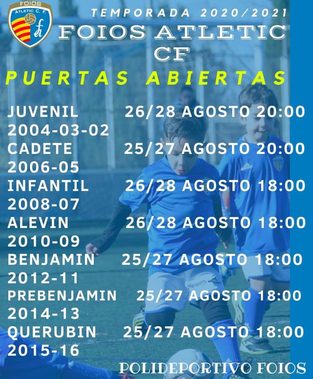 Puertas_Abiertas_Foiostlètic Puertas Abiertas Foios Atlétic