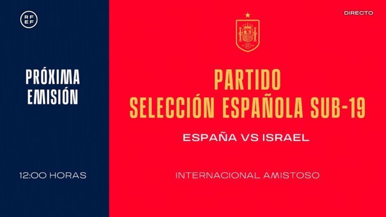 España sub19 empata a uno frente Israel en partido disputado en Alzira