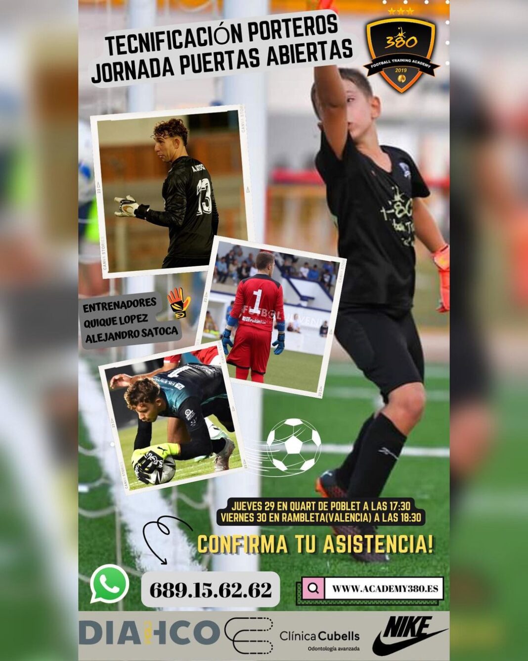 AcAdemy 380 tecnificación porteros Valencia