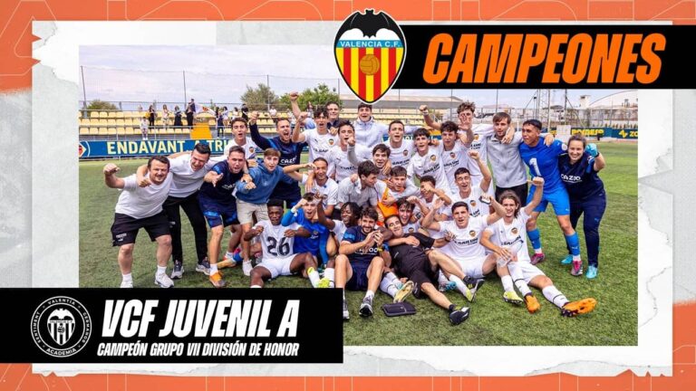 Juvenil A del Valencia CF jugará mañana los cuartos de la Copa de Campeones