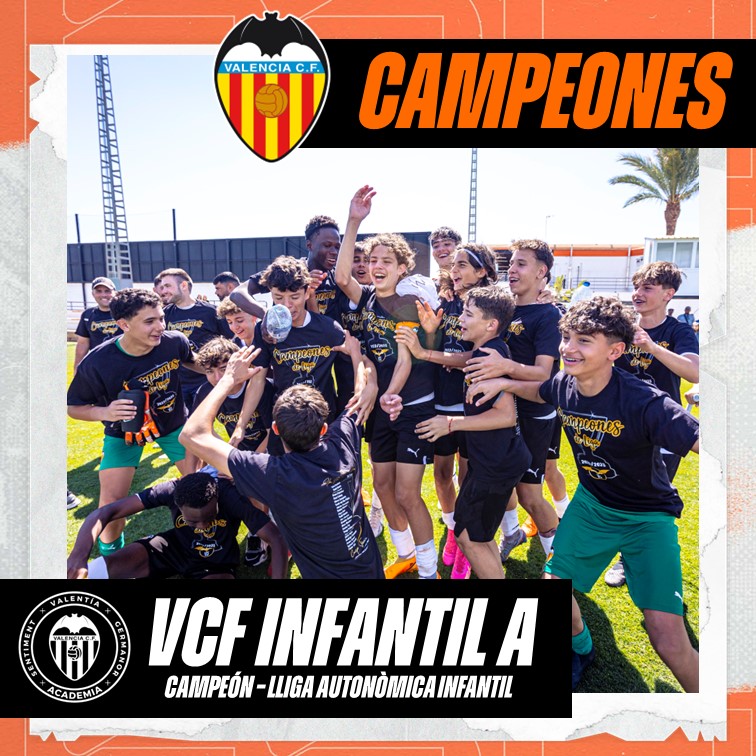 Valencia CF Infantil A, revalida el campeonato de Autonómica