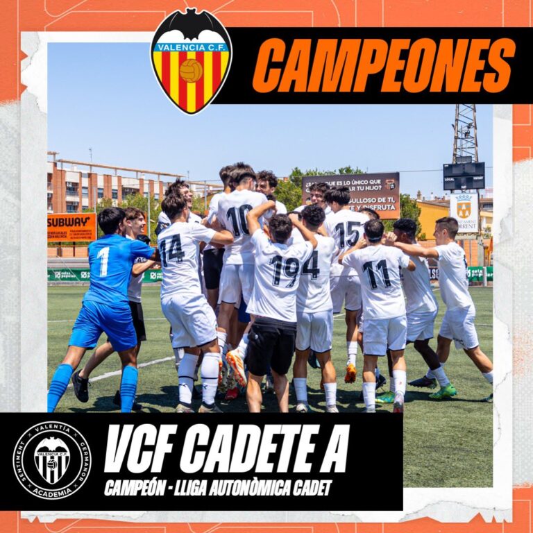 Valencia CF logra el campeonato en la Autonómica Cadete