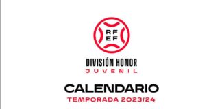 Calendario División de Honor Juvenil temporada 2023/24