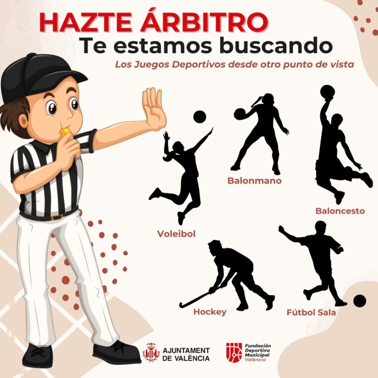 ¿Quieres ser árbitro del deporte escolar en Valencia?