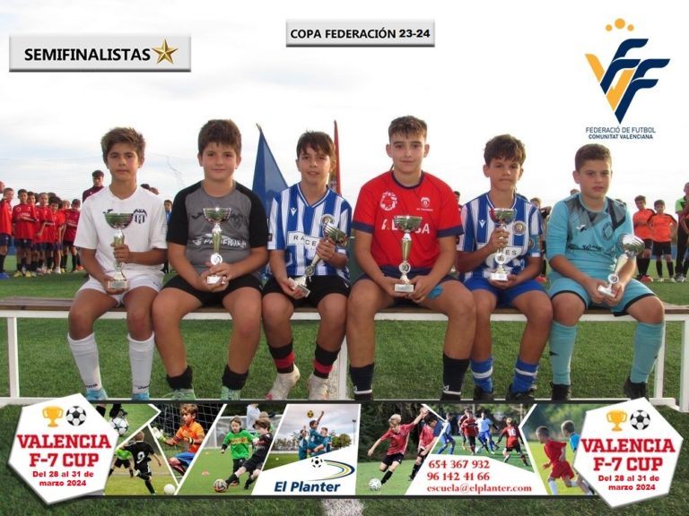 Seis primeros clasificados para las semifinales de la XIII Copa Federación Alevín
