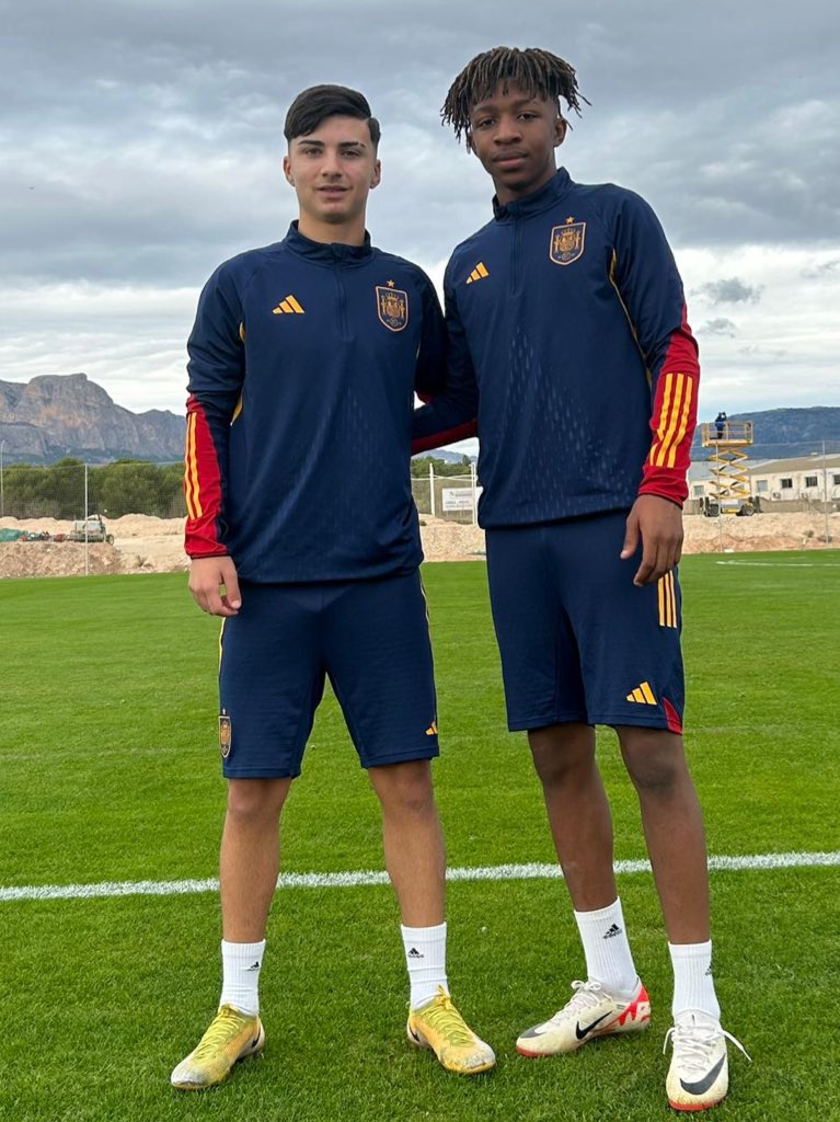 Buba Sangare y Paco Cortés Levante UD Selección España sub17
