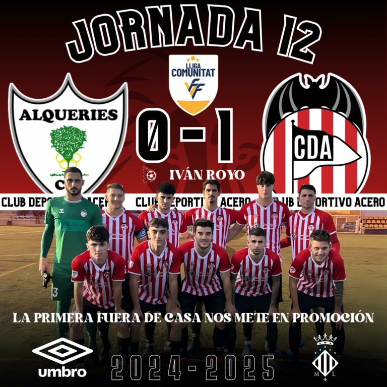 Duodécima jornada de Lliga Comunitat - Goles, resultados y clasificaciones