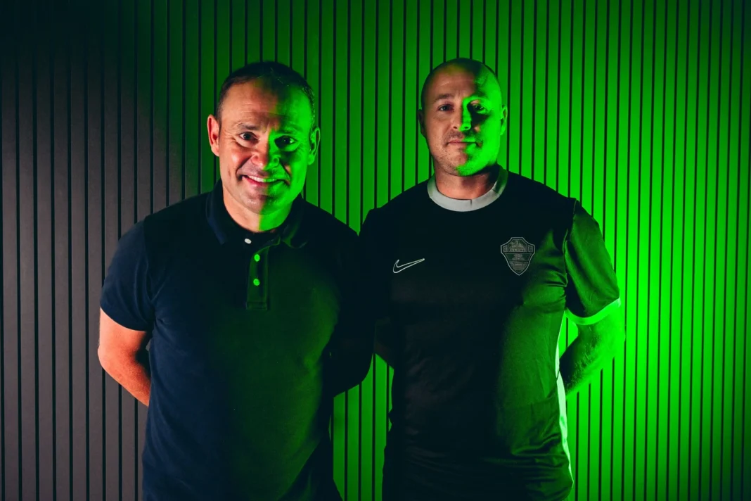 Nino y Enrique Navarro entrenadores equipos juvenil del Elche CF