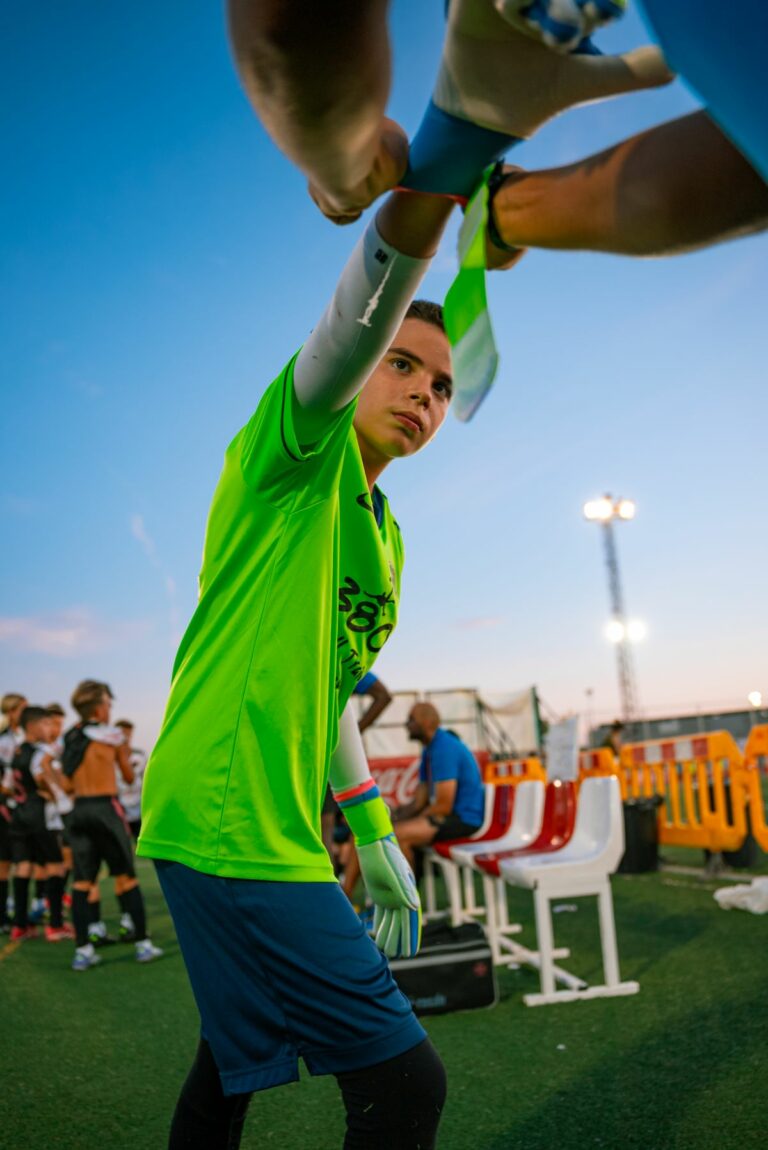 Dani Saldarriaga, carácter y determinación bajo palos