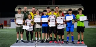 Cuadro de honor del COTIF Promeses Alevín Élite Oro