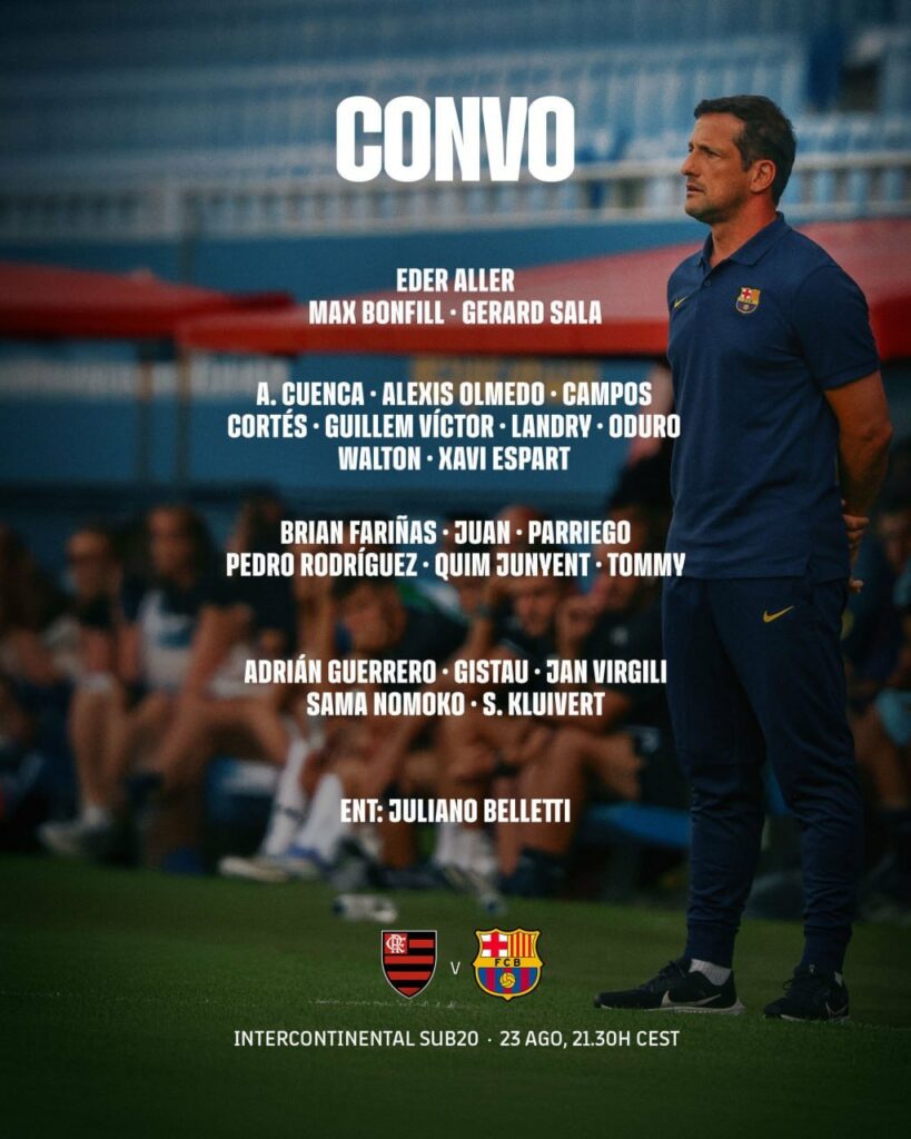 Convoctoria FC Barcelona sub20