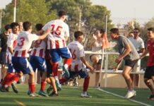 Histórico debut en casa con victoria del At. Moncadense en Liga Nacional Juvenil AtmoncadenseCelebracion