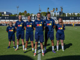 Cuerpo técnico Juvenil B del Valencia CF