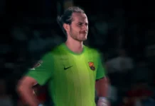 Emilio Bernad Fnou porter del Barça Atlètic Emilio Bernad FC Barcelona