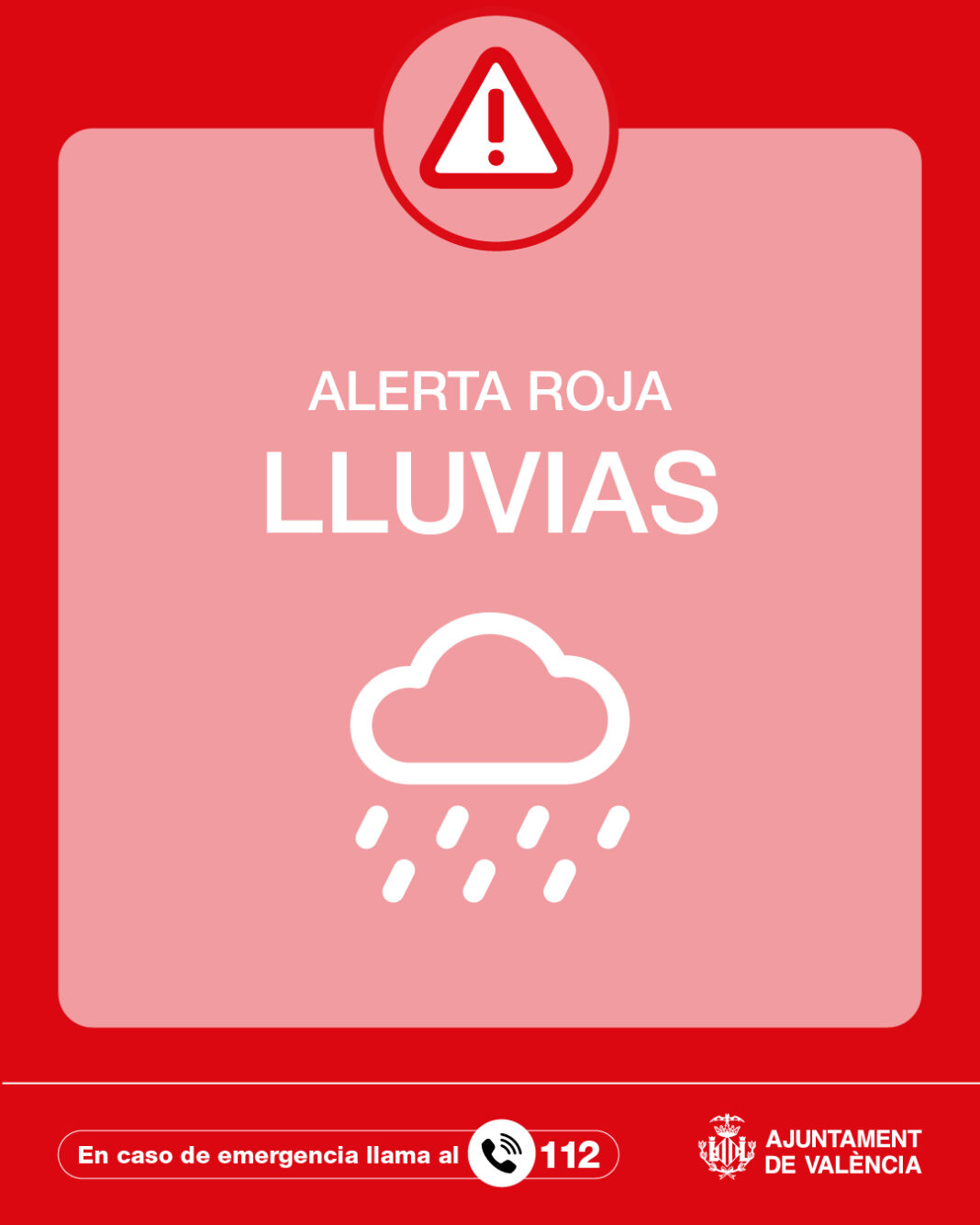 Alerta Roja por lluvias