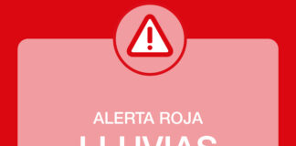 Alerta Roja por lluvias