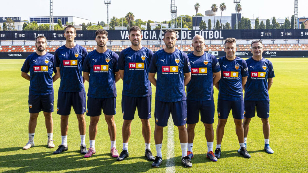 Cuerpo técnico del Juvenil A del Valencia CF
