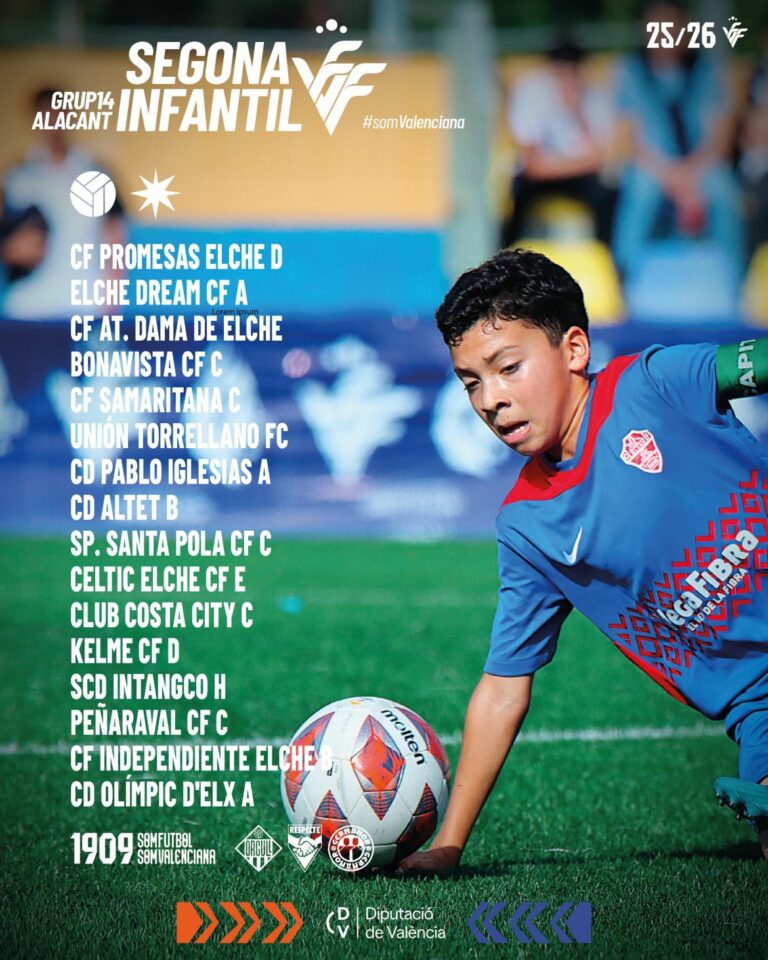 Estos son los 14 grupos de Segona Infantil Alicante temporada 2025/26