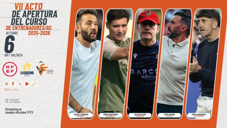 VII Acto de Apertura del Curso de Entrenadores/as con presencia de los entrenadores de los principales clubes valencianos