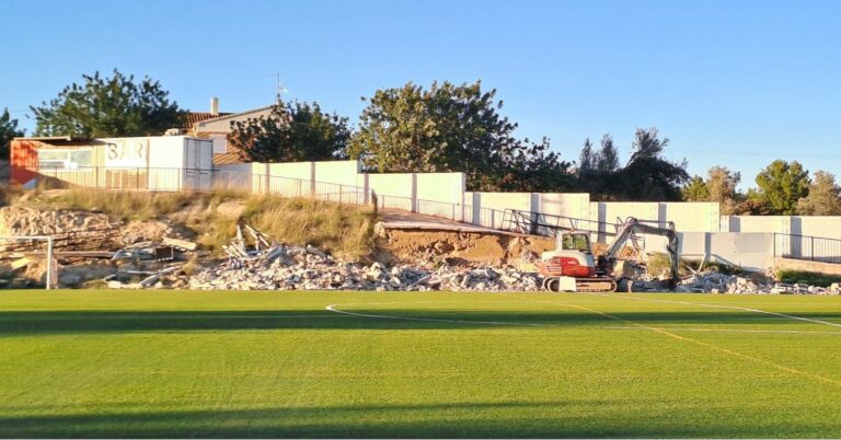 Obras en el Campo Municipal de Yátova