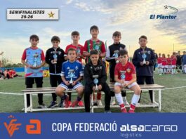 Clasificados 4 jornada Copa Federación Alevín