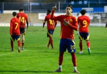 Debut con golazo de Marc Martínez con España sub17 Marc Martínez marca en su debut con la sub17