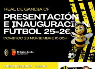 El Real de Gandia CF vivirá la fiesta de presentación de la temporada con todos sus equipos Presentación Real de Gandia CF