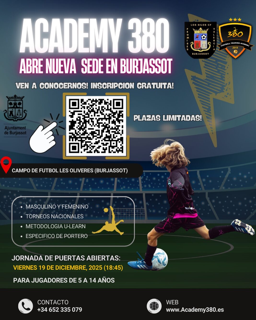 Joracademy_1765543329_3785974310398380976_5731341545 de la Academy Jornada de puertas abiertas en Burjassot, nueva sede de la Academy 380