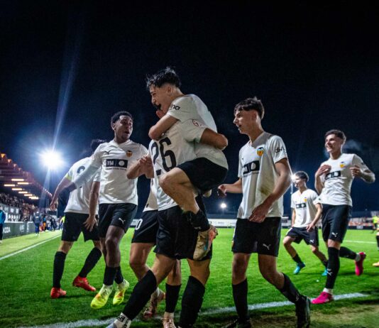 Los goles que clasifican a Valencia CF y Levante UD para los octavos de la Copa del Rey Juvenil