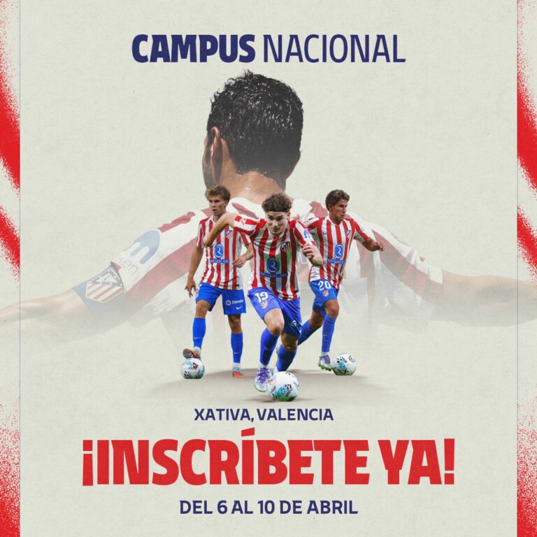 El Atlético de Madrid celebrará su Campus Nacional en Xàtiva