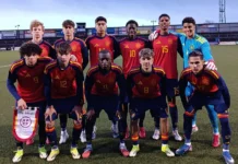 España sub17 gana en su debut en la Ronda 2 del Europeo con Marc Martínez en el once inicial