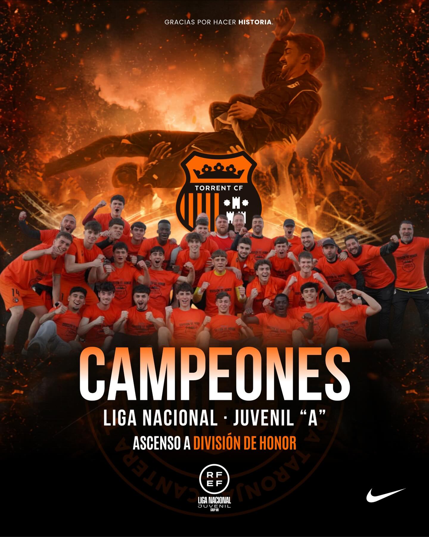 Torrent CF Campéon Liga Nacional Juvenil